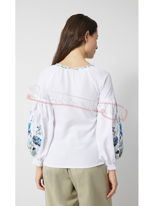 Blouse with floral embroidery 2205-3