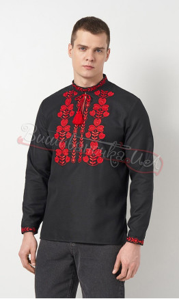 Black men's vyshyvanka 3110-2
