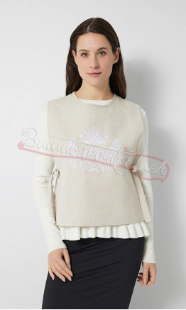 Women's waistcoat with embroidery Ж0110