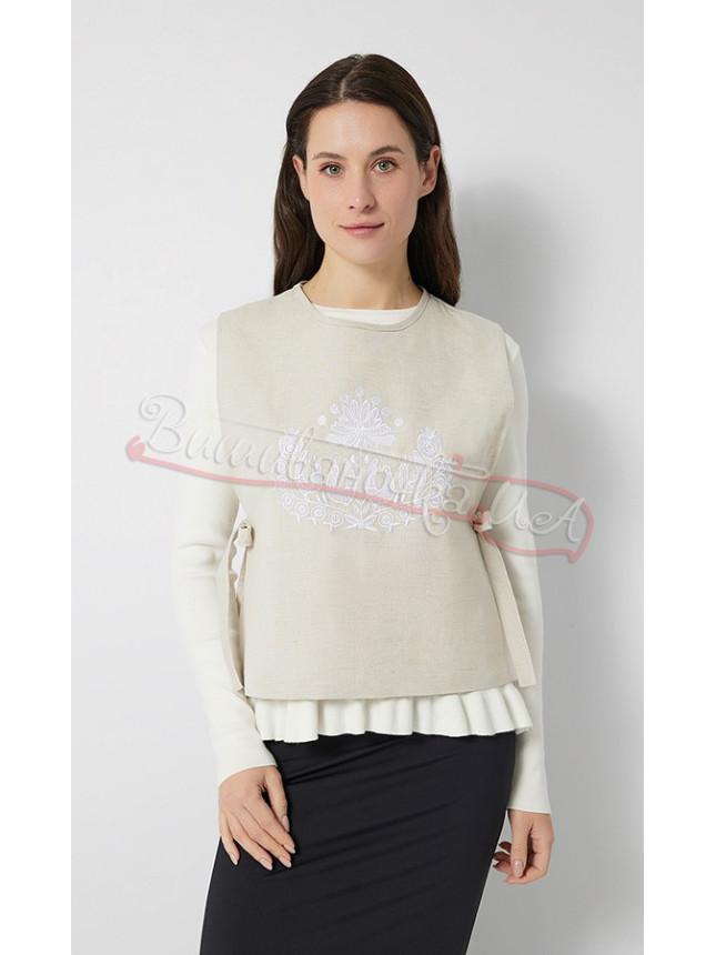 Women's waistcoat with embroidery Ж0110