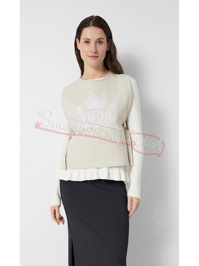 Women's waistcoat with embroidery Ж0110