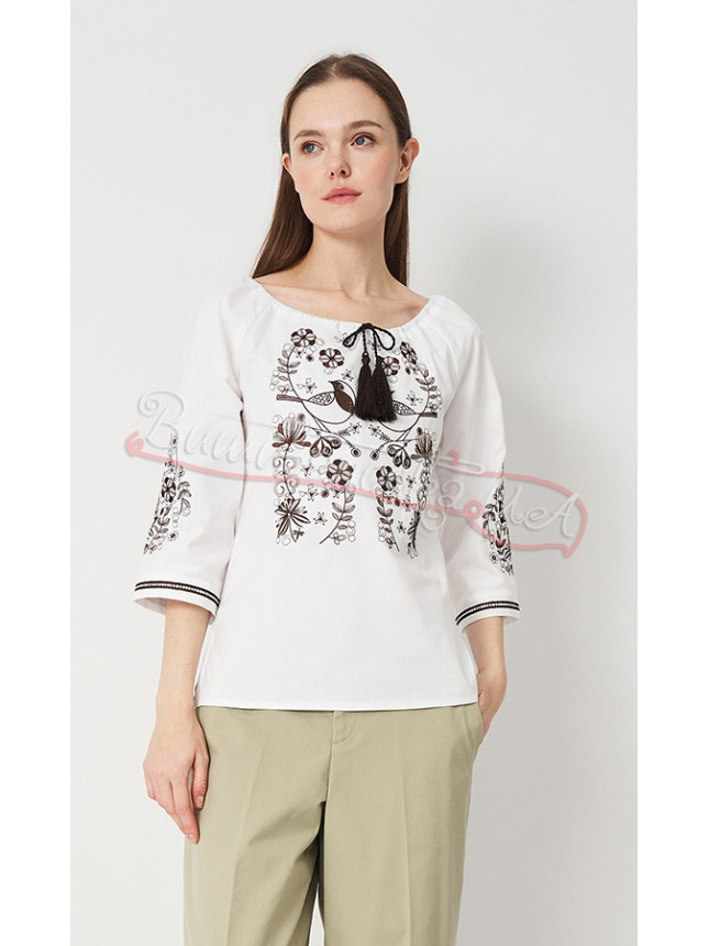 Women's blouse with embroidery 270-8 size 50