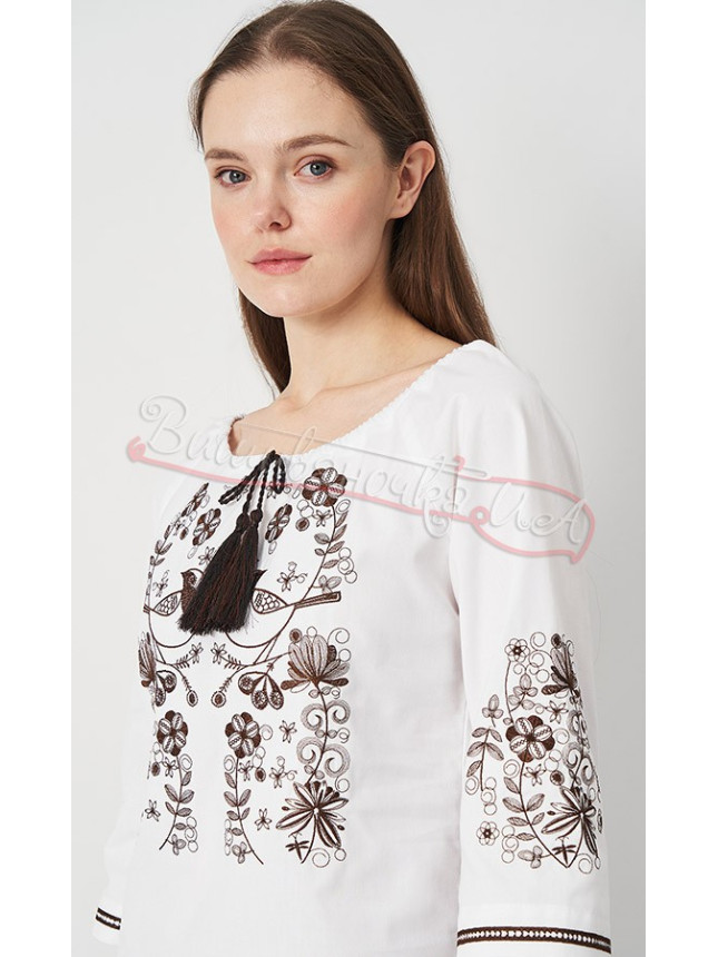 Women's blouse with embroidery 270-8 size 50