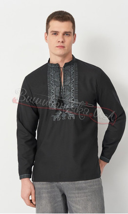 Embroidered men's shirt 645-5