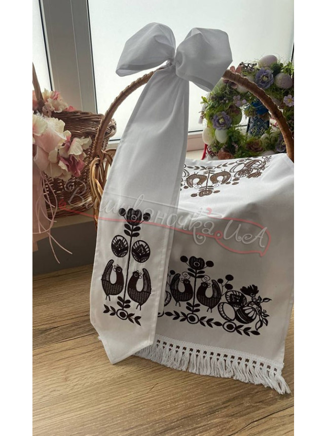 Rushnyk and bow with embroidery 08-5