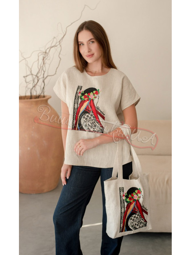 Women's blouse with embroidery 4685