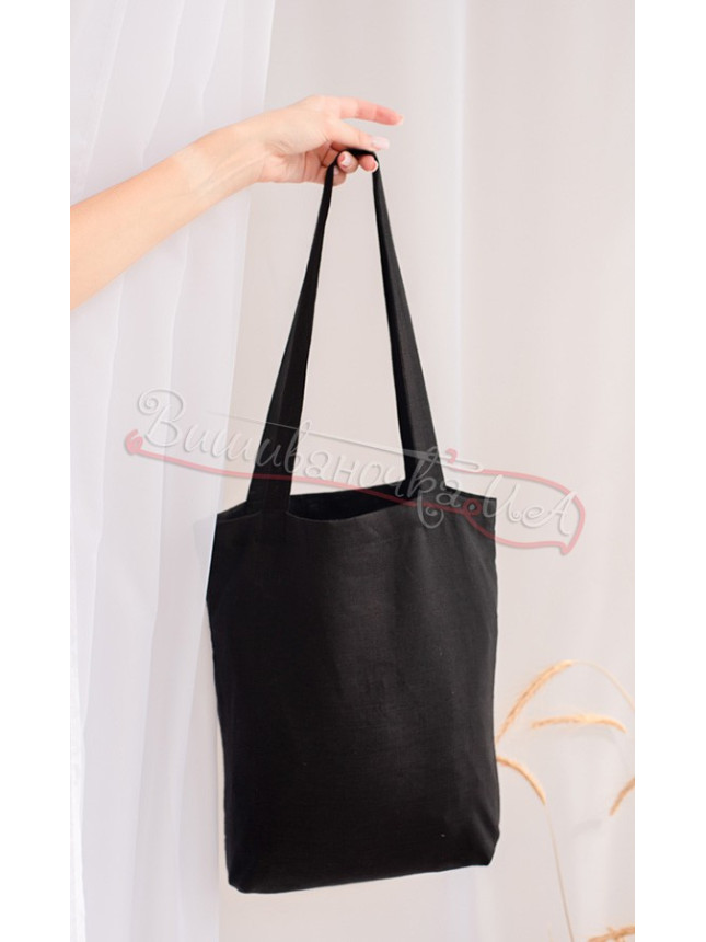 Linen tote bag with embroidery 7110