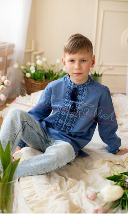 Vyshyvanka for a boy to wear with denim 716-9