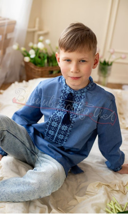 Vyshyvanka for a boy to wear with denim 716-9