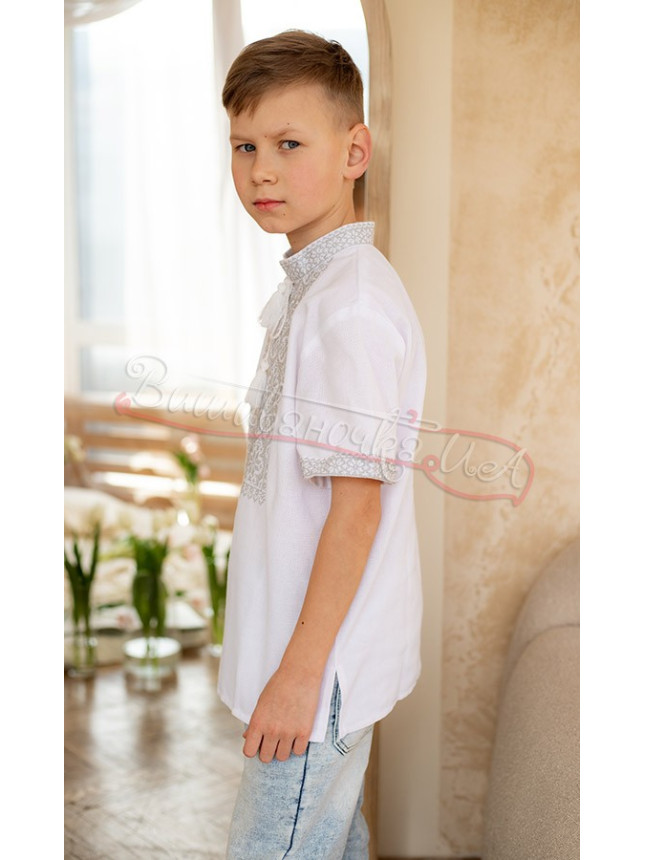 Vyshyvanka for a boy with short sleeves 744-1к size 116