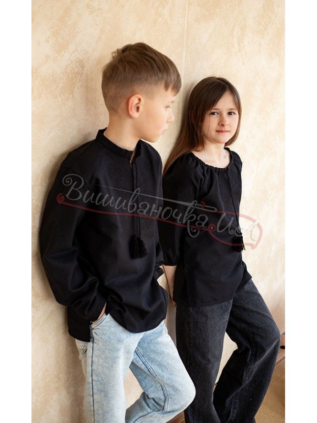 Set children's black vyshyvankas 7715