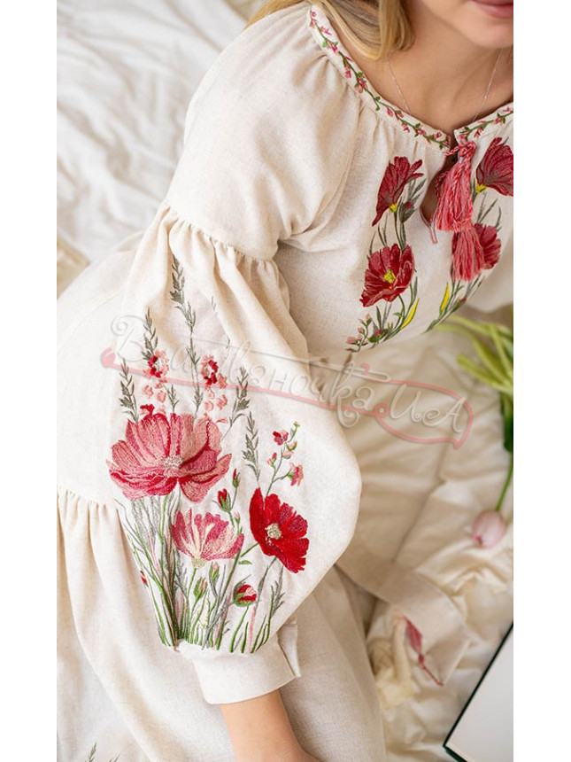 Women's dress-maxi with embroidery 1205 size 44