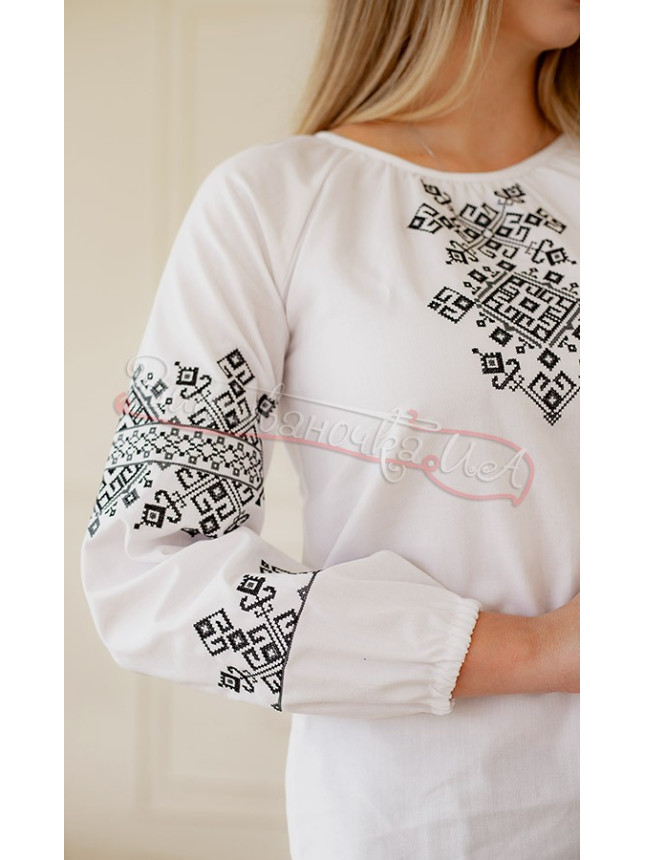 Women's blouse with an ornament 2176-5 size 50