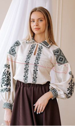 Вишиванка з відкладним комірцем 577-5