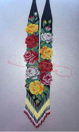 Beaded gerdan handmade Г58
