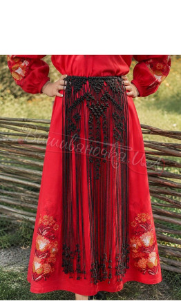 Prypynda in the technique of macrame ПЖ01