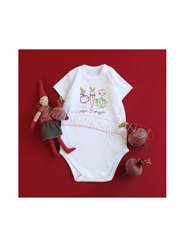 Children's bodysuit with embroidery БД21 size 74