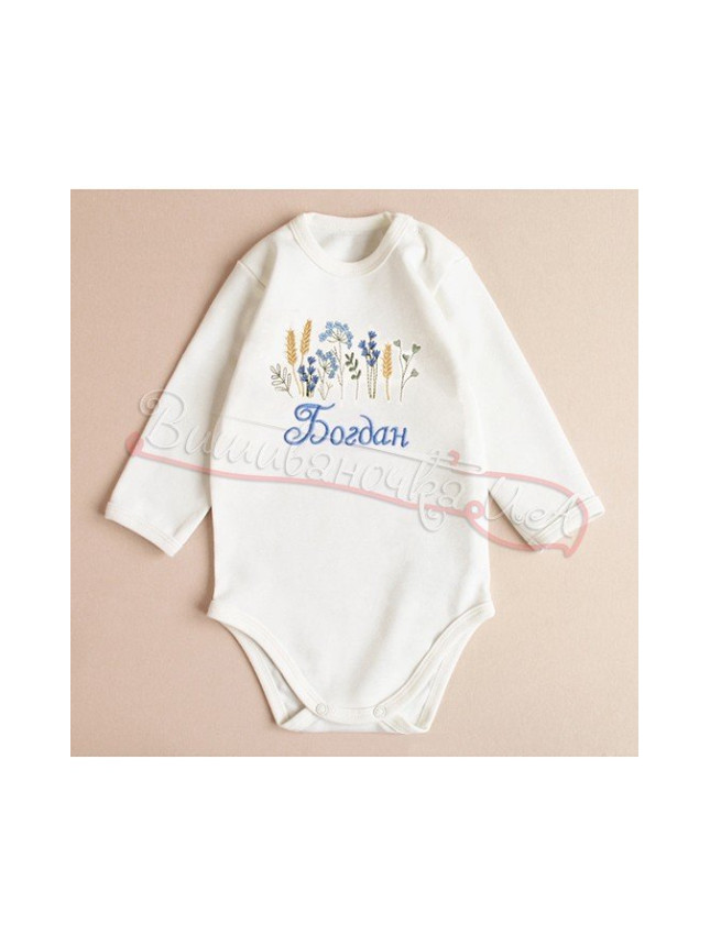 Children's bodysuit with name a child БД24 size 68