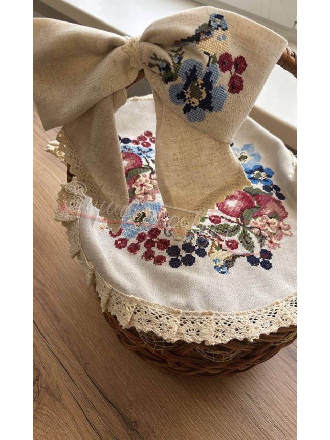 Bow for the Feast of the Saviour БС01 fabric Linen