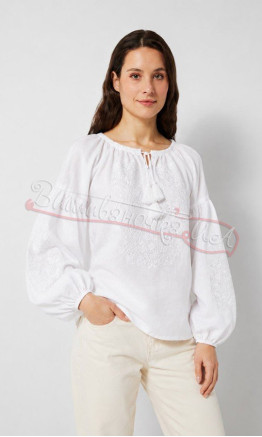 Women's vyshyvanka white on white 517-0Д