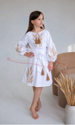 Children's dress with wheat ears 812-8