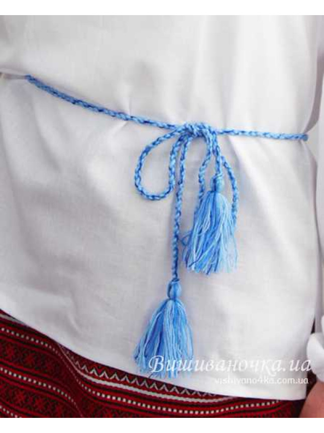Women's belt light blue-blue 0006