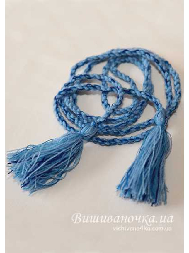 Women's belt light blue-blue 0006