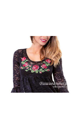 Women's dress with lace fabric СЛ039
