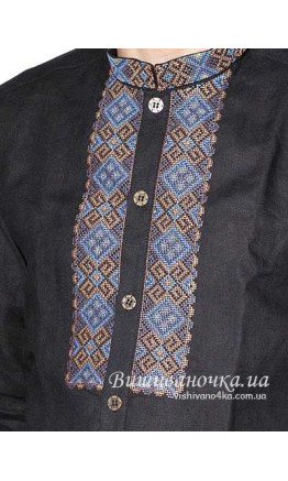 Men's vyshyvanka in linen СМ005Ч