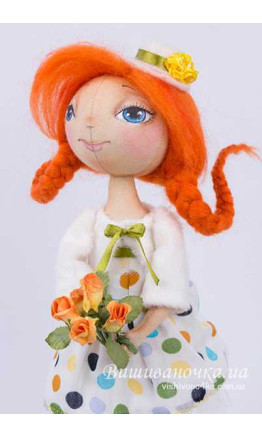 Handmade textile doll 3519 (Ladybird)