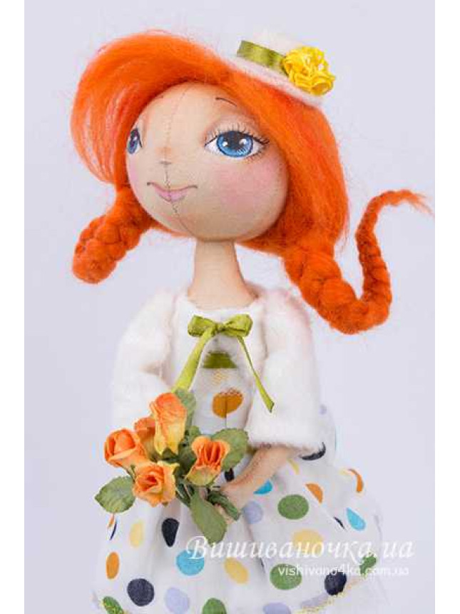 Handmade textile doll 3519 (Ladybird)