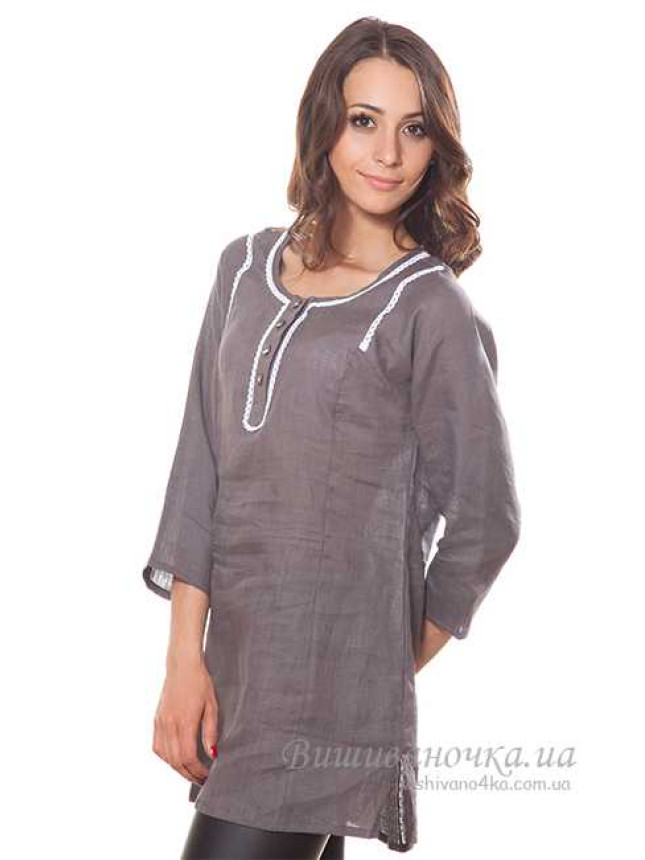 Women's tunic, linen ТН049 size M