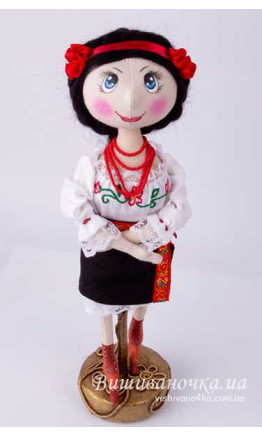 Handmade textile doll 3520 (Ukrainian Girl)