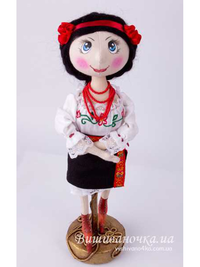 Handmade textile doll 3520 (Ukrainian Girl)