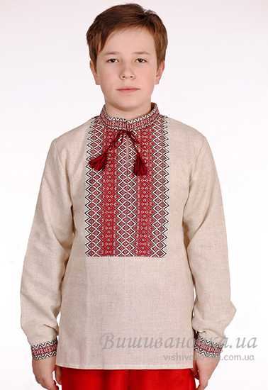 Вишиванка на хлопчика, напівльон 0128 - фото 1 vishivano4ka.com.ua