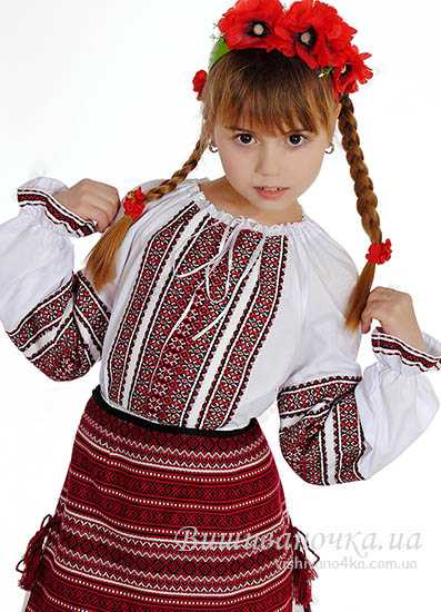 Блузка вишиванка дитяча 0134 - фото 1 vishivano4ka.com.ua