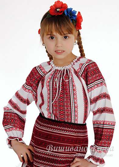 Дитяча вишиванка, для дівчинки 0153 - фото 1 vishivano4ka.com.ua