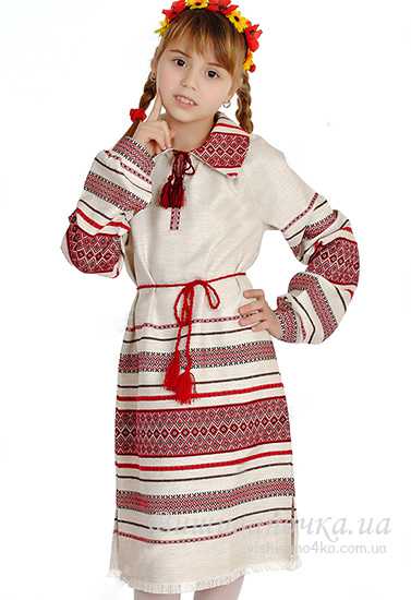 Плаття ткане, на дівчинку 0160 - фото 1 vishivano4ka.com.ua