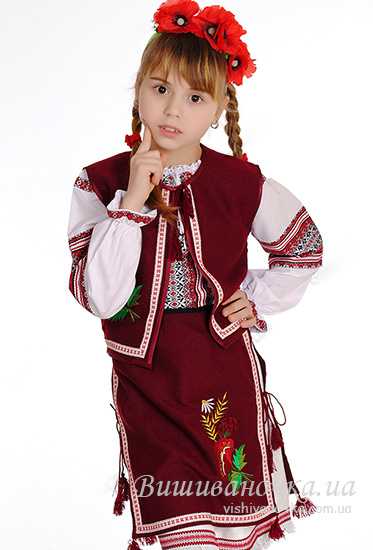 Український костюм на дівчинку 0167 - фото 1 vishivano4ka.com.ua