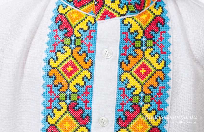 Вишиванка на хлопчика, з гудзиками 0190 - фото 2 vishivano4ka.com.ua