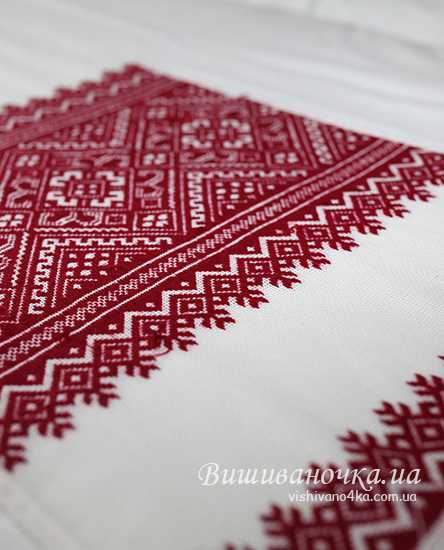 Вышитый низинкой рушник 1,9м 035 - фото 1 vishivano4ka.com.ua