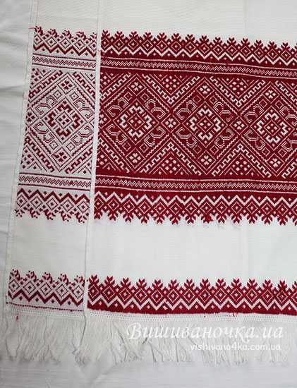 Вышитый низинкой рушник 1,9м 035 - фото 2 vishivano4ka.com.ua