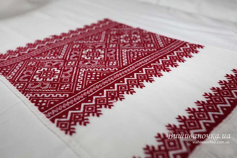 Вышитый низинкой рушник 1,9м 035 - фото 4 vishivano4ka.com.ua