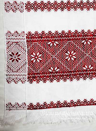 Вышитий низинкой рушник 1,9м 032 - фото 2 vishivano4ka.com.ua