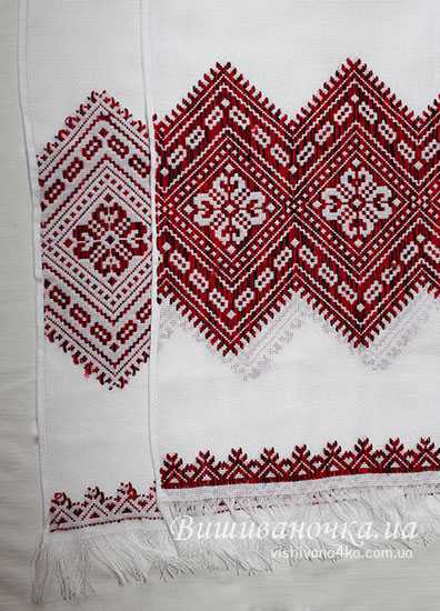 Рушник вышитый низинкой 1,9м 033 - фото 2 vishivano4ka.com.ua