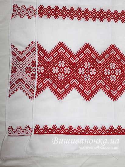 Вишитий рушник в техніці низинка 1,9м; 034 - фото 2 vishivano4ka.com.ua