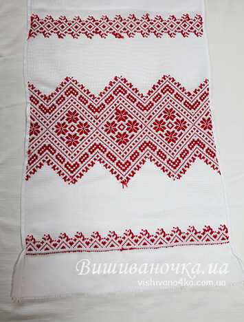 Вишитий рушник в техніці низинка 1,9м; 034 - фото 3 vishivano4ka.com.ua