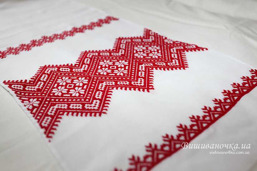 Вишитий рушник в техніці низинка 1,9м; 034 - фото 4 vishivano4ka.com.ua