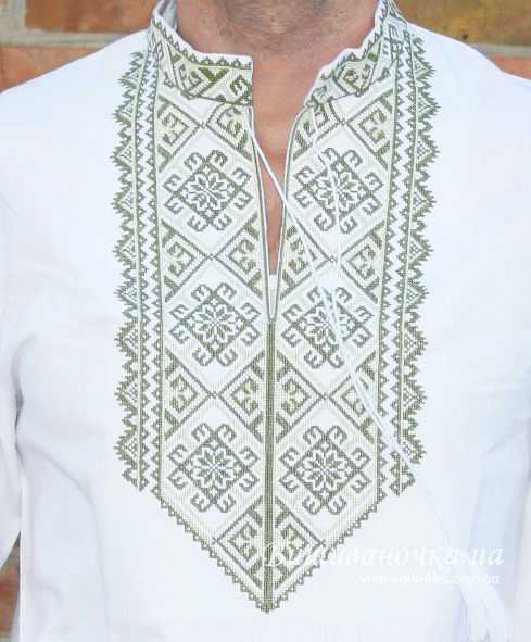 Сорочка вишиванка чоловіча, бавовна 2060 - фото 2 vishivano4ka.com.ua