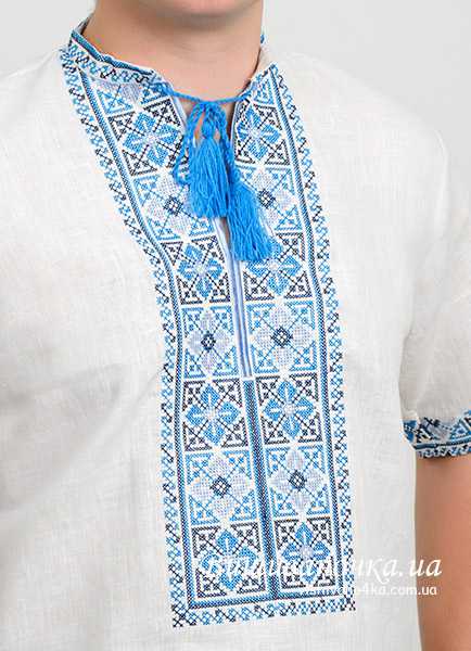 Мужская сорочка вышиванка, лен 3851 - фото 2 vishivano4ka.com.ua